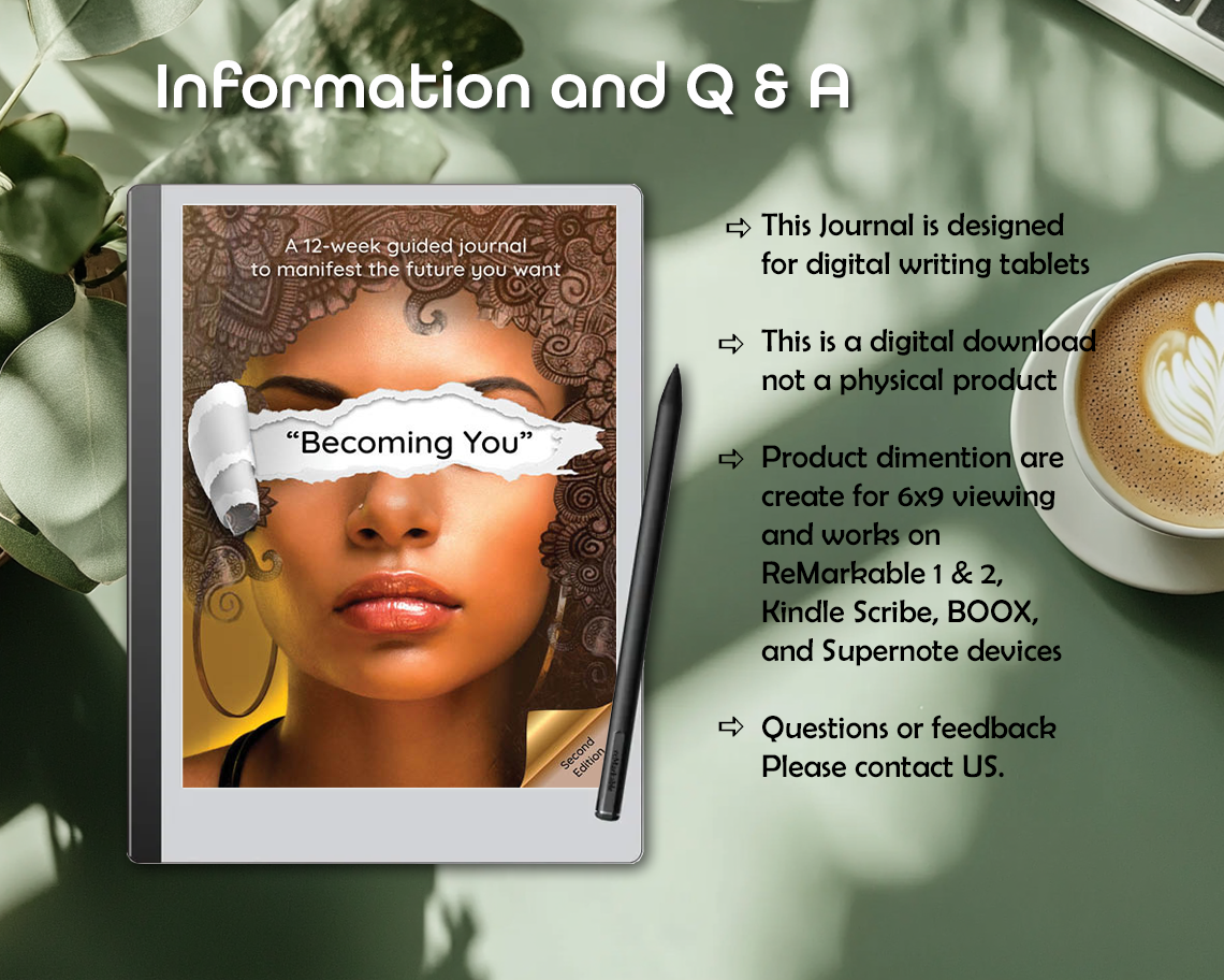 7-Day Sample of the ’Becoming You’ Journal for Women