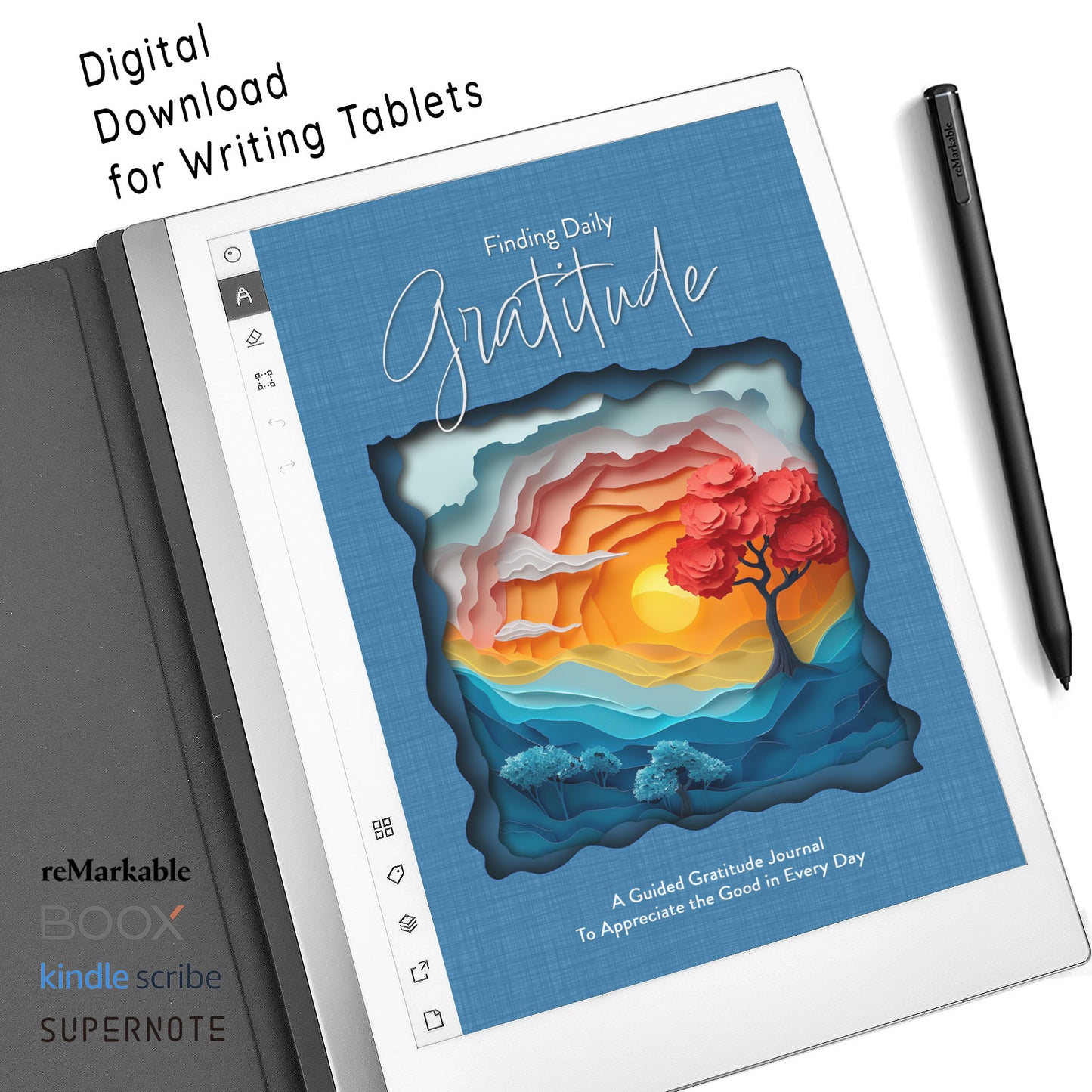 Finding Daily Gratitude - Digital Download - Blue - Digital