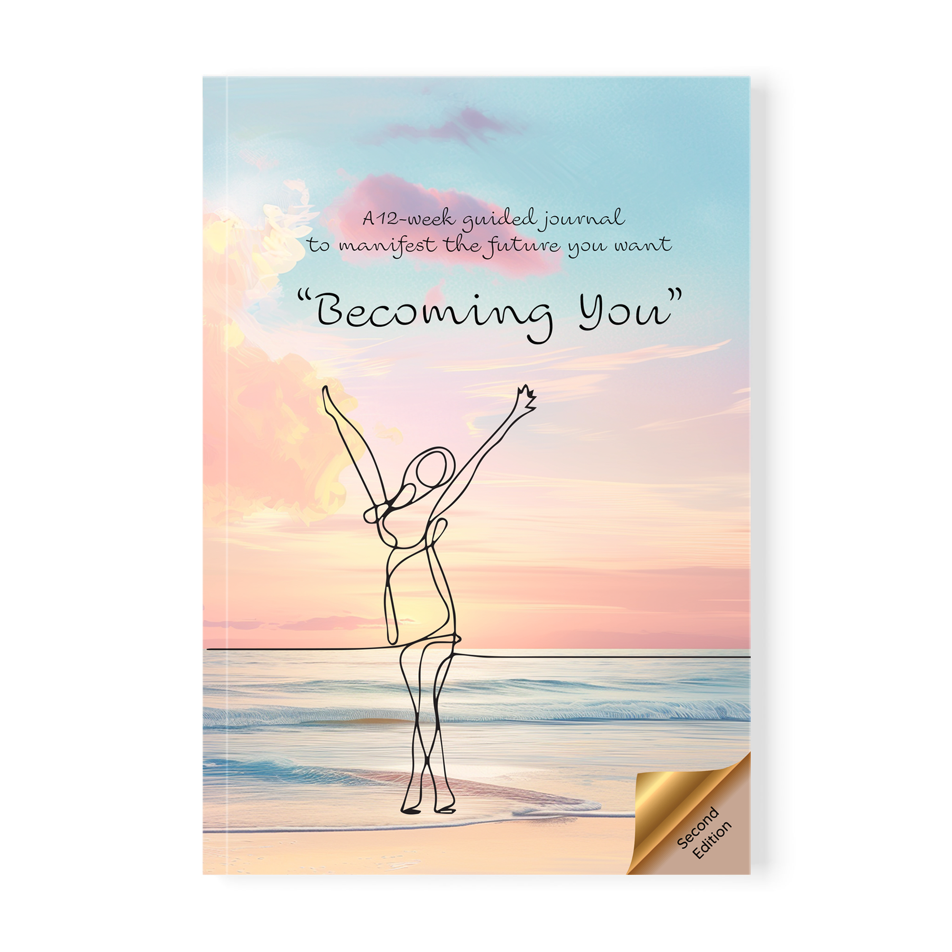 Becoming You Guided Journal For Women - Hardcover / Beach