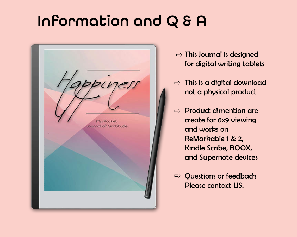 Happiness - Digital Pocket Journal of Gratitude - Prism