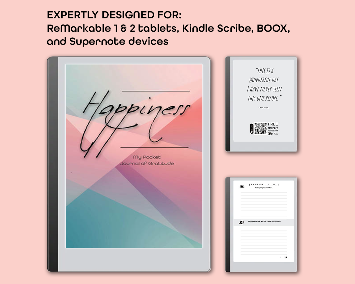 Happiness - Digital Pocket Journal of Gratitude - Prism