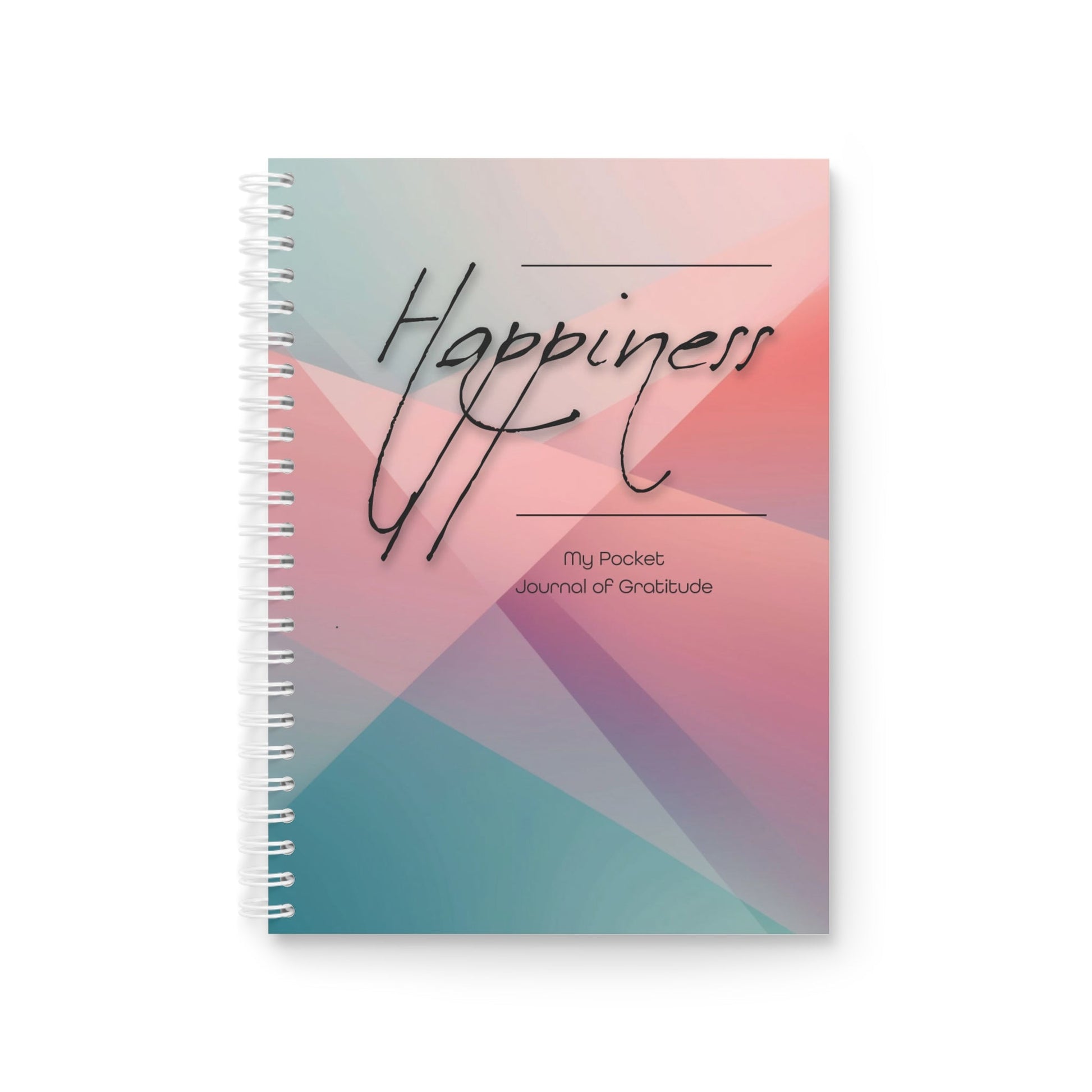 Happiness Pocket Journal of Gratitude - Prism / Spiral