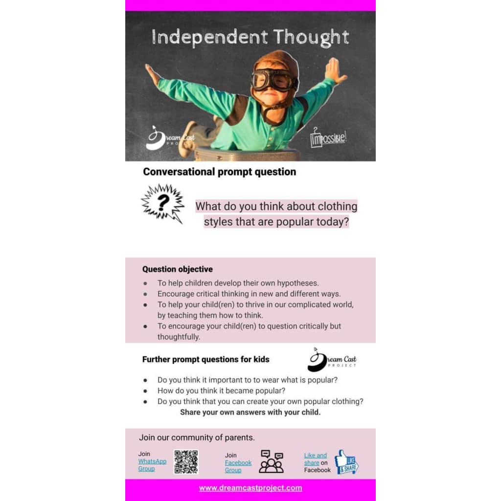 Independent Thought Conversational Prompt Cards