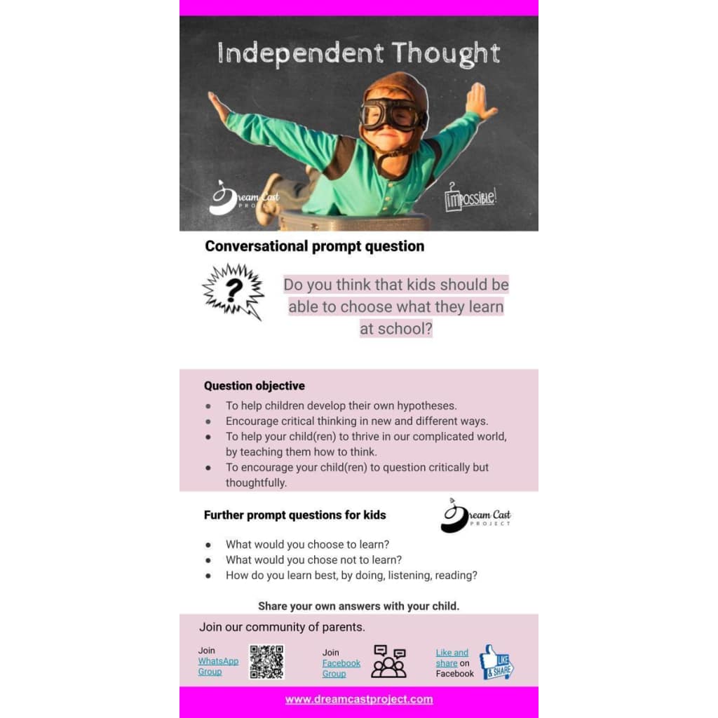 Independent Thought Conversational Prompt Cards