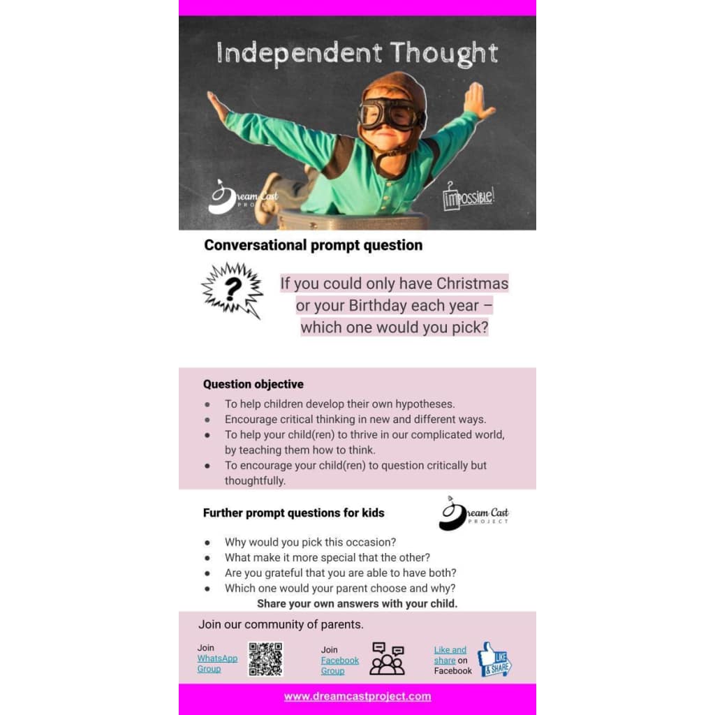 Independent Thought Conversational Prompt Cards