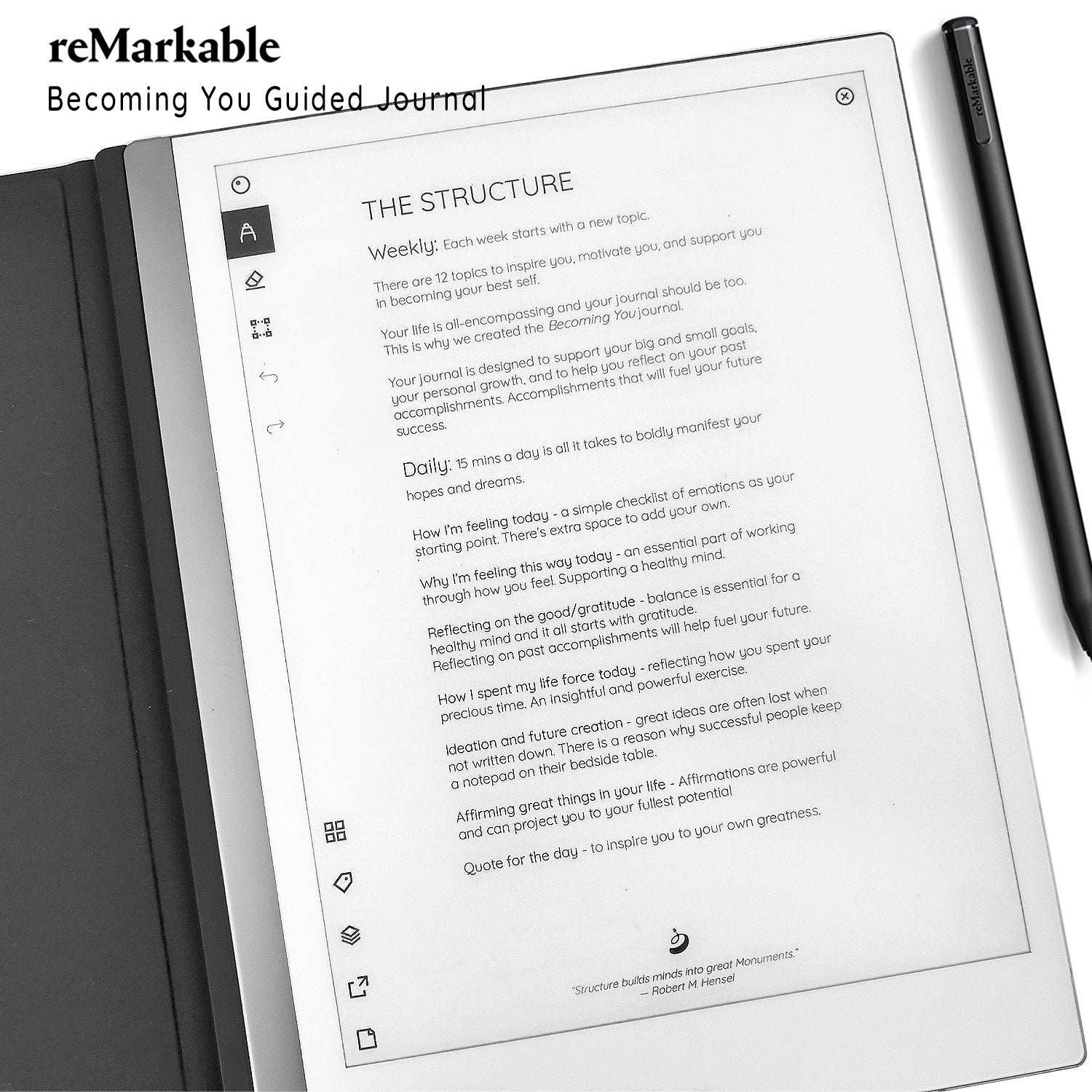 reMarkable - Guided Journal for Men - Digital Downloads