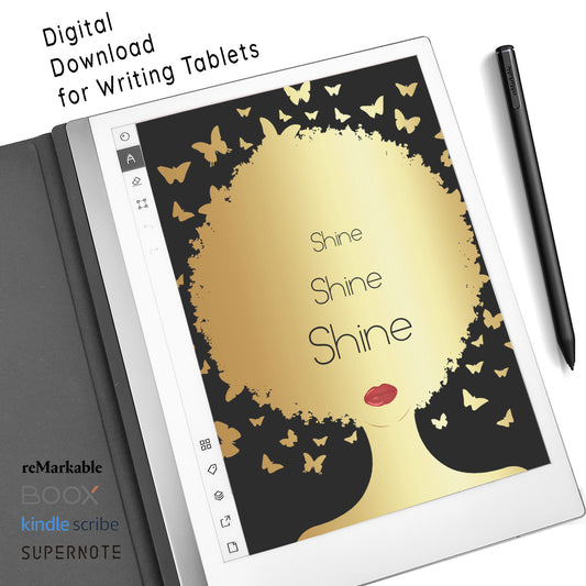 Shine Shine Shine Writing Journal: Digital Download