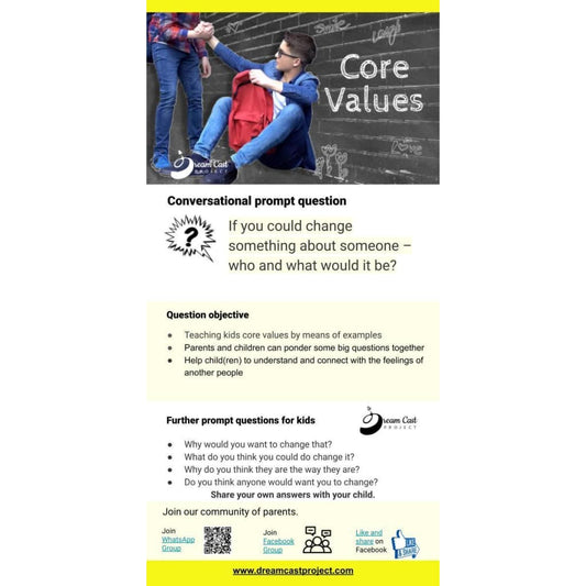 Core Values Conversational Prompt Cards
