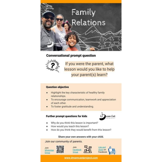 Family Relations Conversational Prompt Cards
